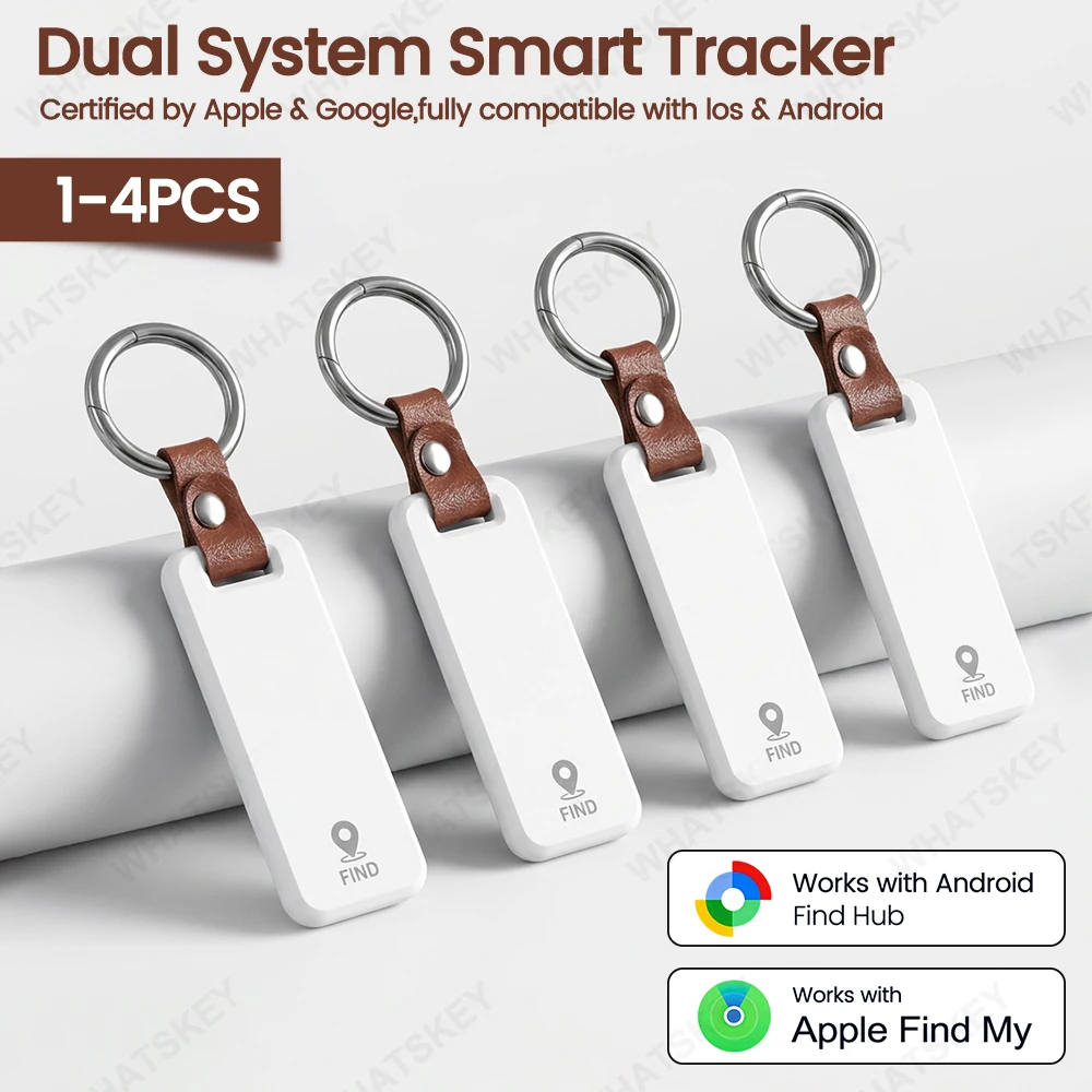 4-Pack Smart GPS Tracker for iOS and Android Anti-Lost Locator Tags
