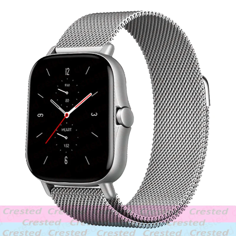 20mm/22mm Milanese band For Amazfit GTS/4/2/2e/3/GTS2 Mini/GTR 47mm/GTR2/4/3/Pro stratos Metal Watch Bracelet Amazfit bip strap