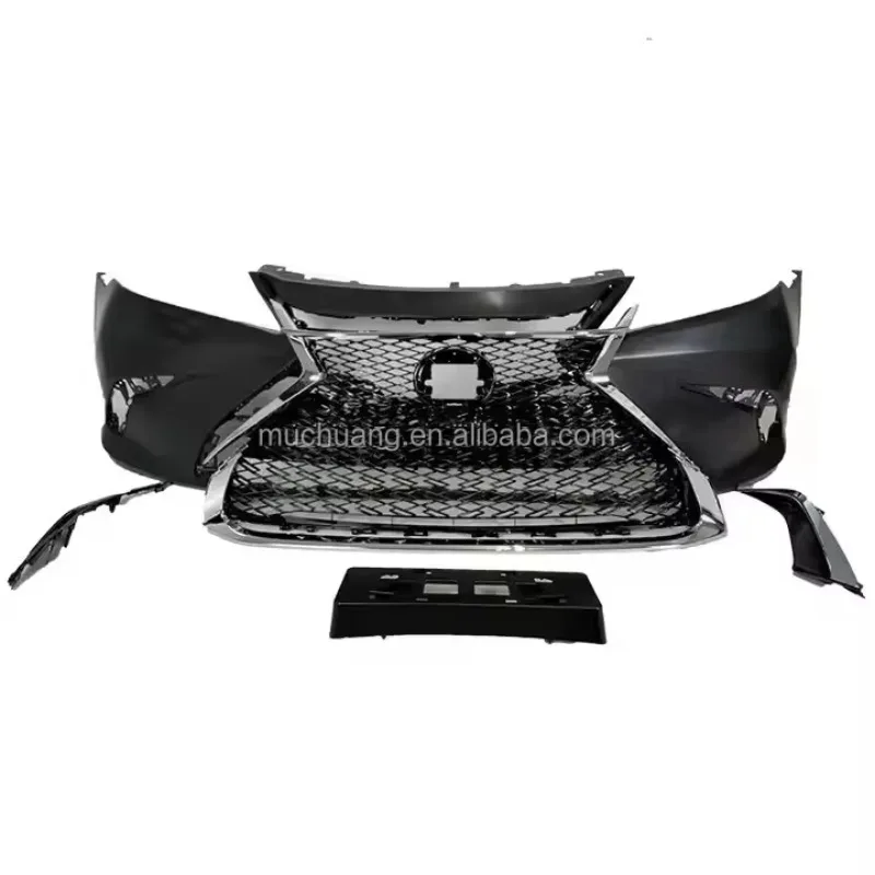 

ZAIQU Lex/us for 2013-2015 ES250 ES300H ES350 Auto Body Kits New Quality Upgrade ABS Plastic Front Grille Bumper Fog Cover Parts