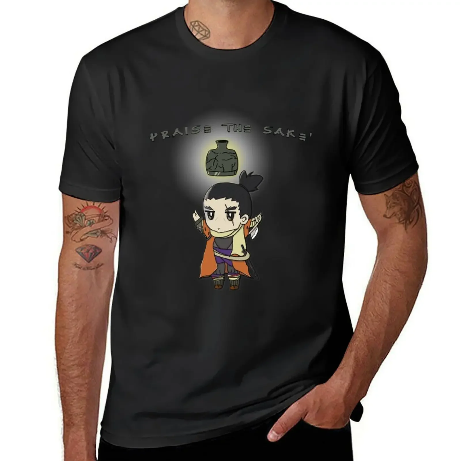 Sekiro shadows die twice Praise the sakè T-Shirt essential t shirt clothes for men