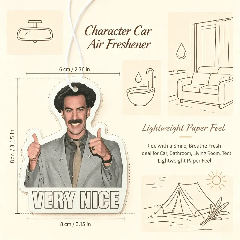 Car Air Freshener Very Nice Thumbs Up Meme Hanging Scent Card for Car Rearview Mirror Decor Ornament Gift
