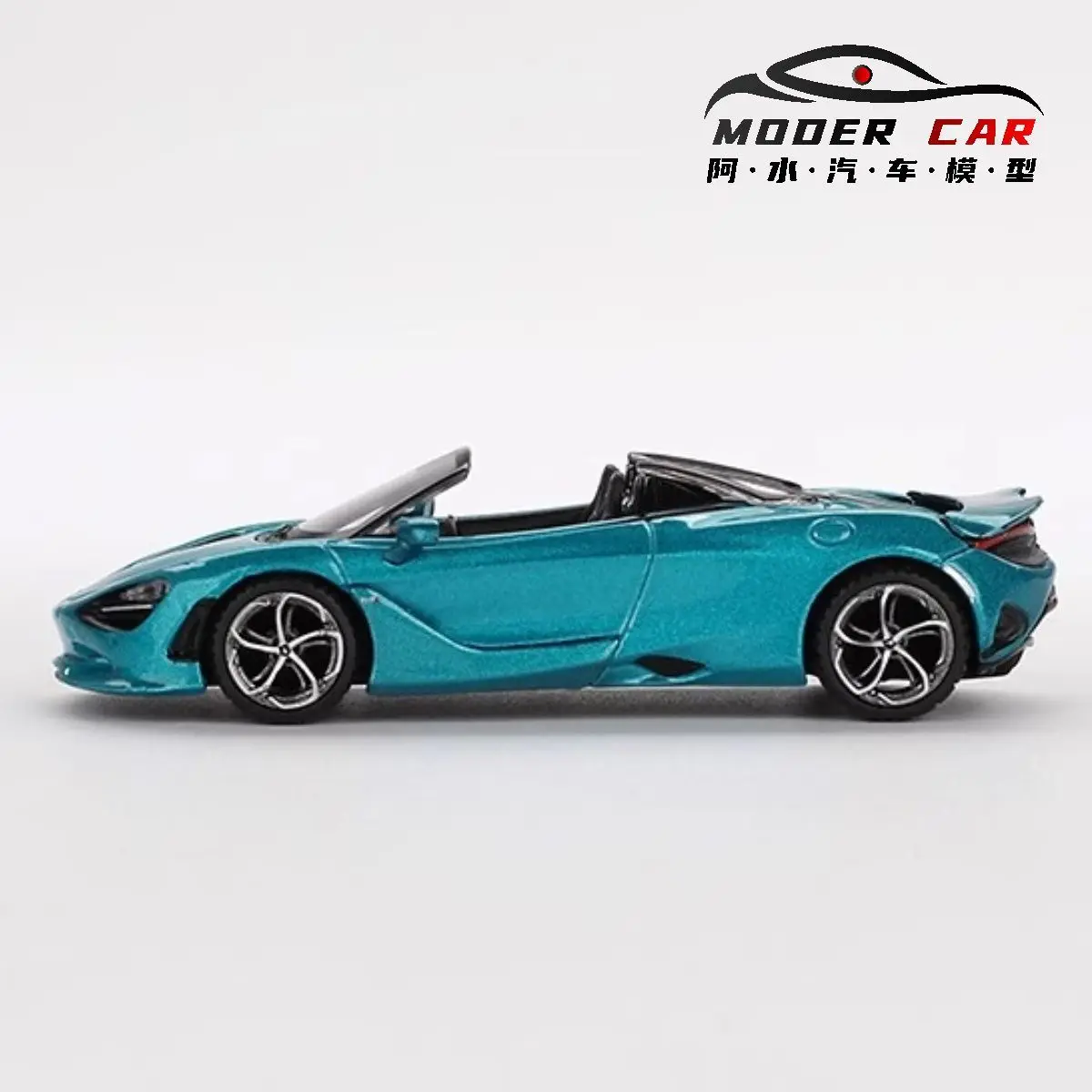 MINIGT 1:64 812 750S Spider Belize Blue Diecast Model Car