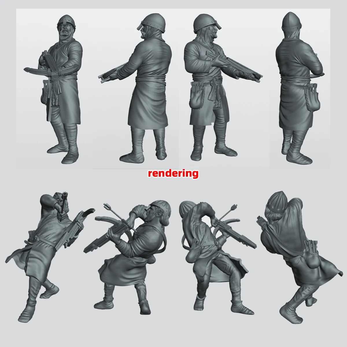1/35 1/48 1/72 Maßstab Modellbausatz 3D Harz Miniatur-Soldatenfiguren Spanische Armbrustkrieger des 11. Jahrhunderts Kreuzritterfiguren Diorama – Detail 10