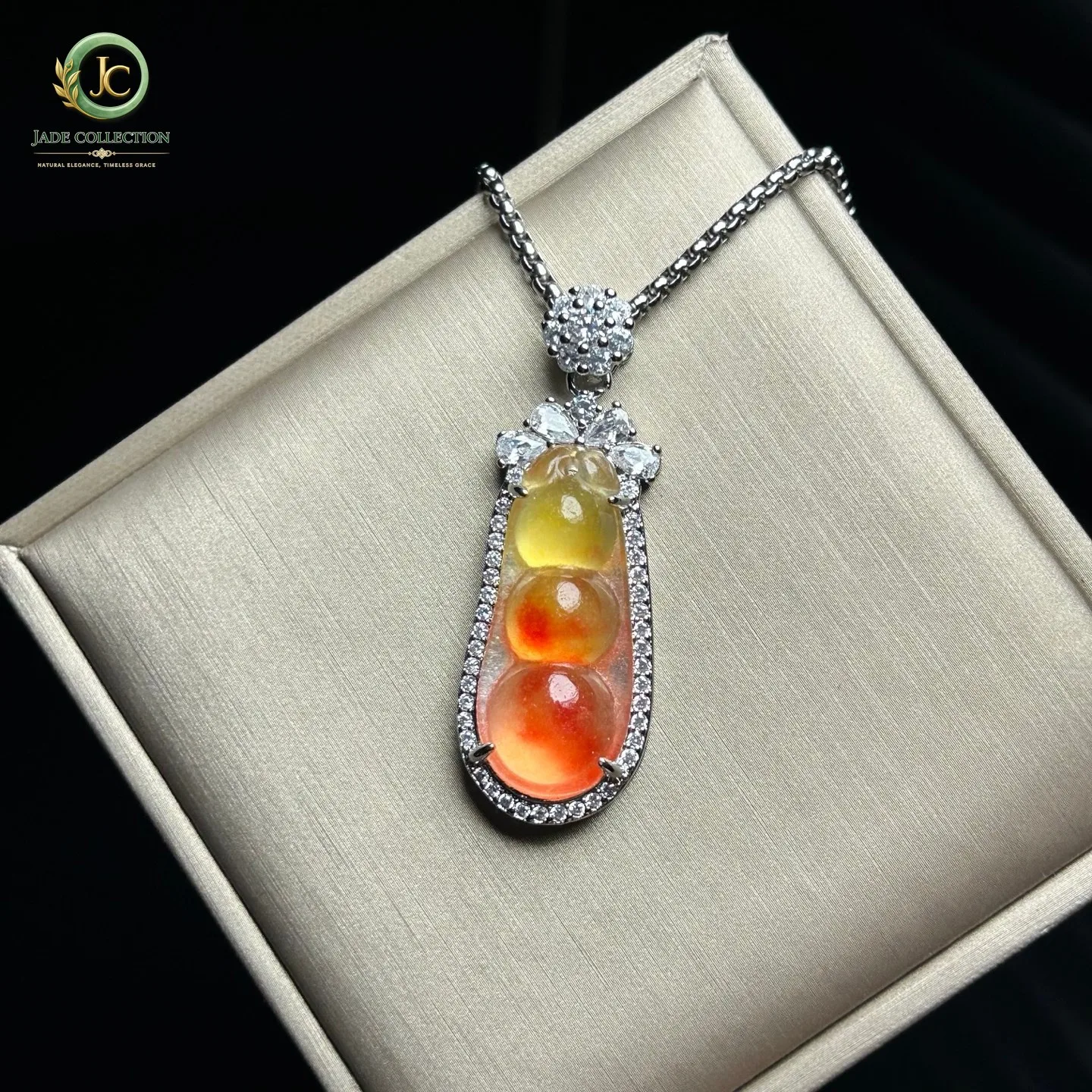 Real Natural High Ice Brown Burme Jade Jadeite amulet Lentils Pendant&Necklace