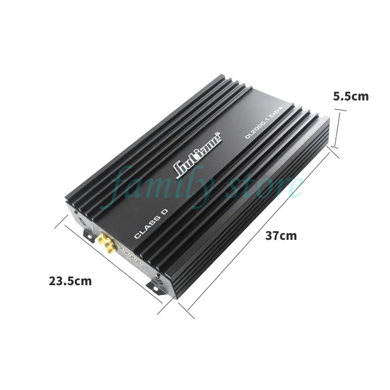 Single-channel car audio power amplifier, Class D digital dual voice coil subwoofer, high-power power amplifier 1800W