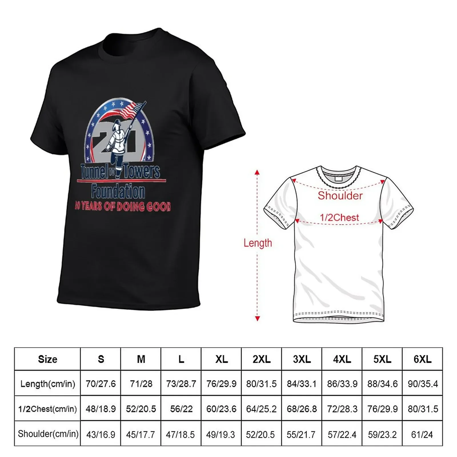 Tunnel To Towers T-Shirt baggy shirts korean fashion mens shirts graphic tee