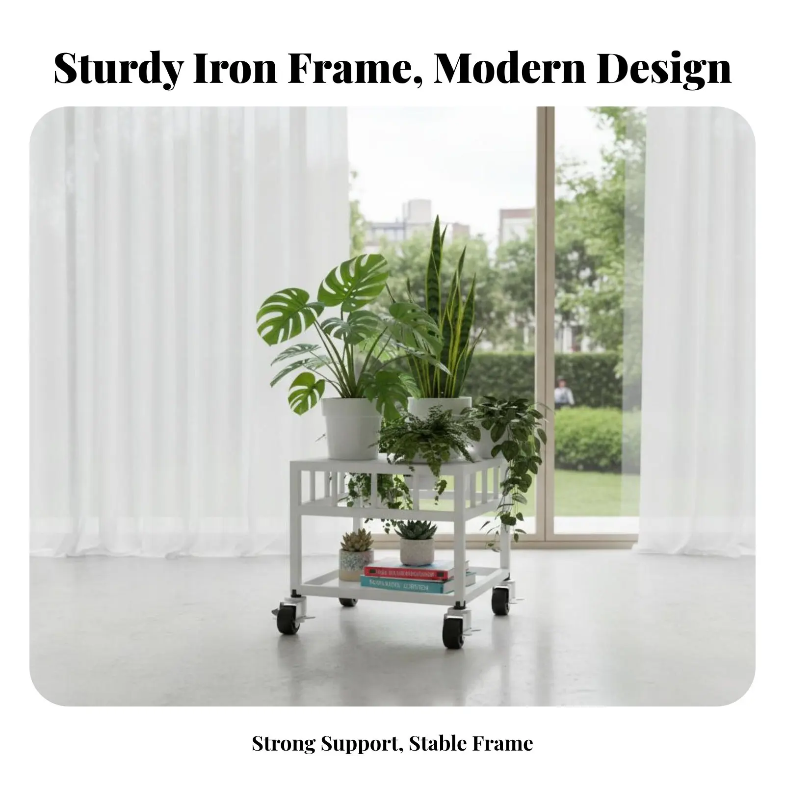 wheeled-planter-cart-freestanding-plant-stand-mobile-design-multi-purpose-use-for-outsidedoor