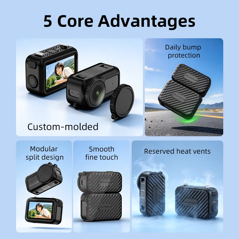 3pcs/Set Silicone Protective Cover for DJI OSMO NANO Case Accessory Thermal Shell