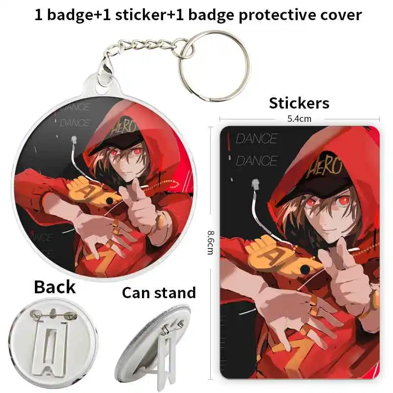 Akechi Goro Game Anime Character Badge Brooch anchor Peripherals Pin Metal Decoration Jewelry Pupil DIYCute Clothes Lover