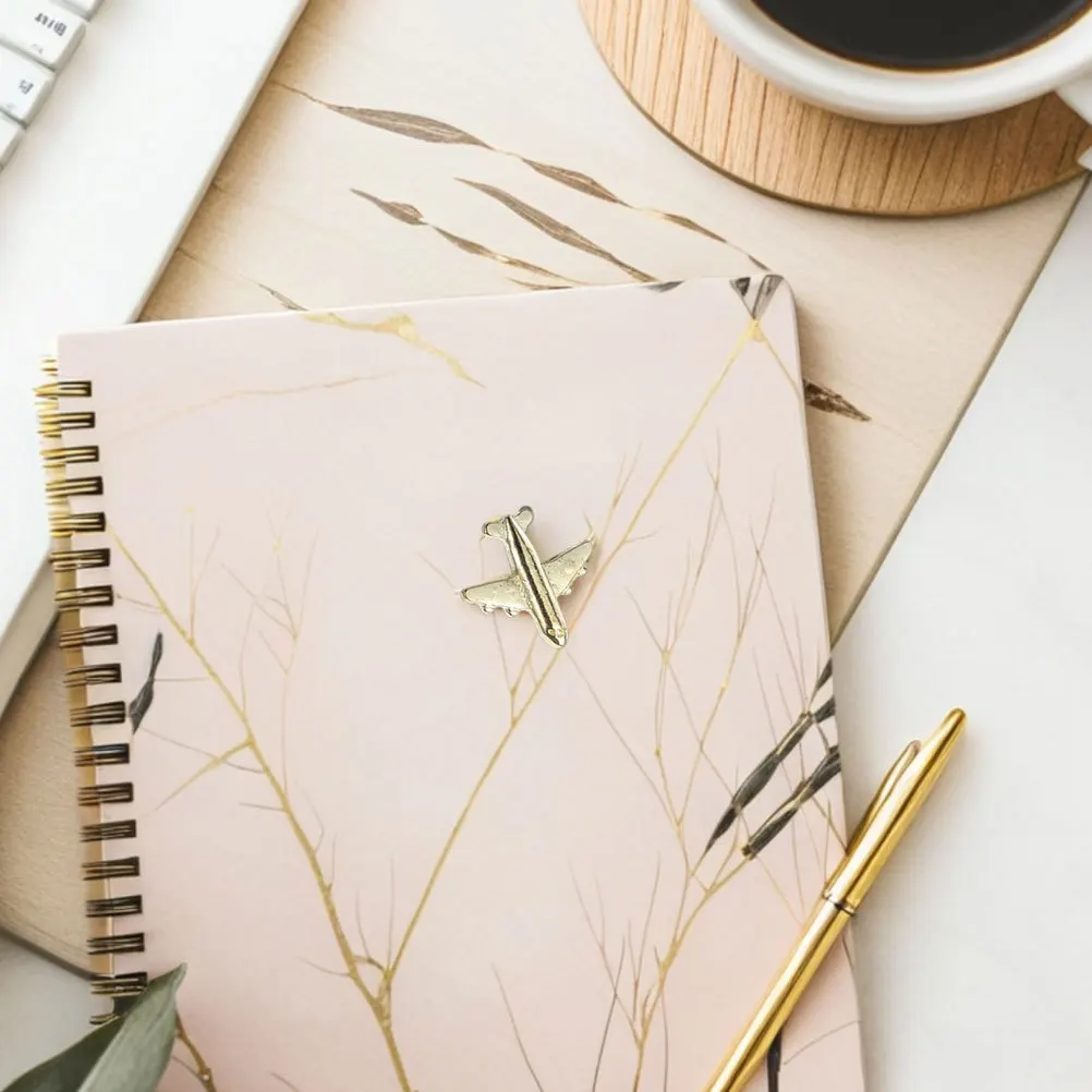 48 個クリエイティブ飛行機プッシュピン装飾画鋲金属コルクボードオフィスホームデコレーション画鋲かわいいオフィス学校装飾