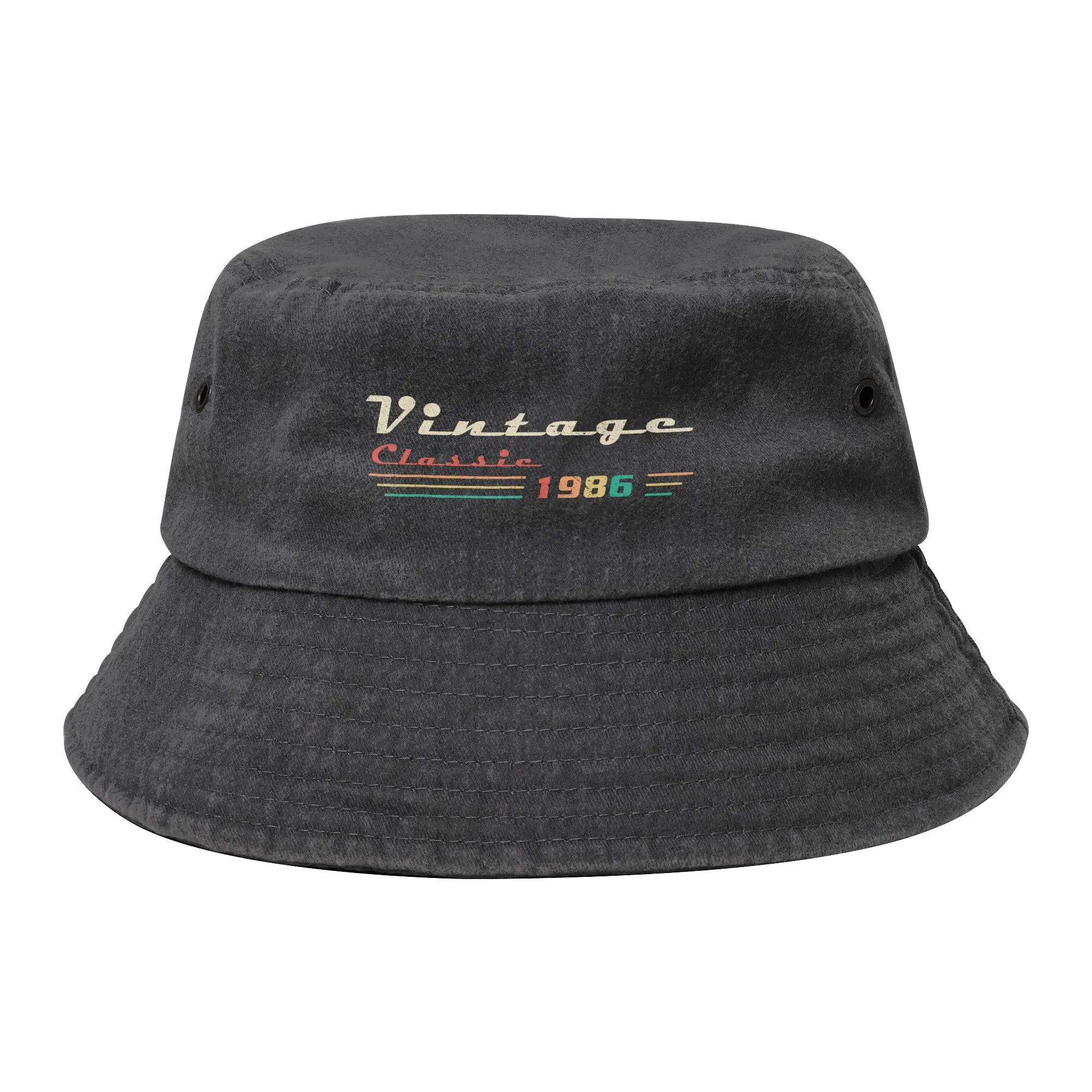 Spring 40 Year Old 1986 Limited Edition  Bucket Hat Women Men Distressed Cotton Sun Hat 40th Birthday Bob Hat Fishing Cap