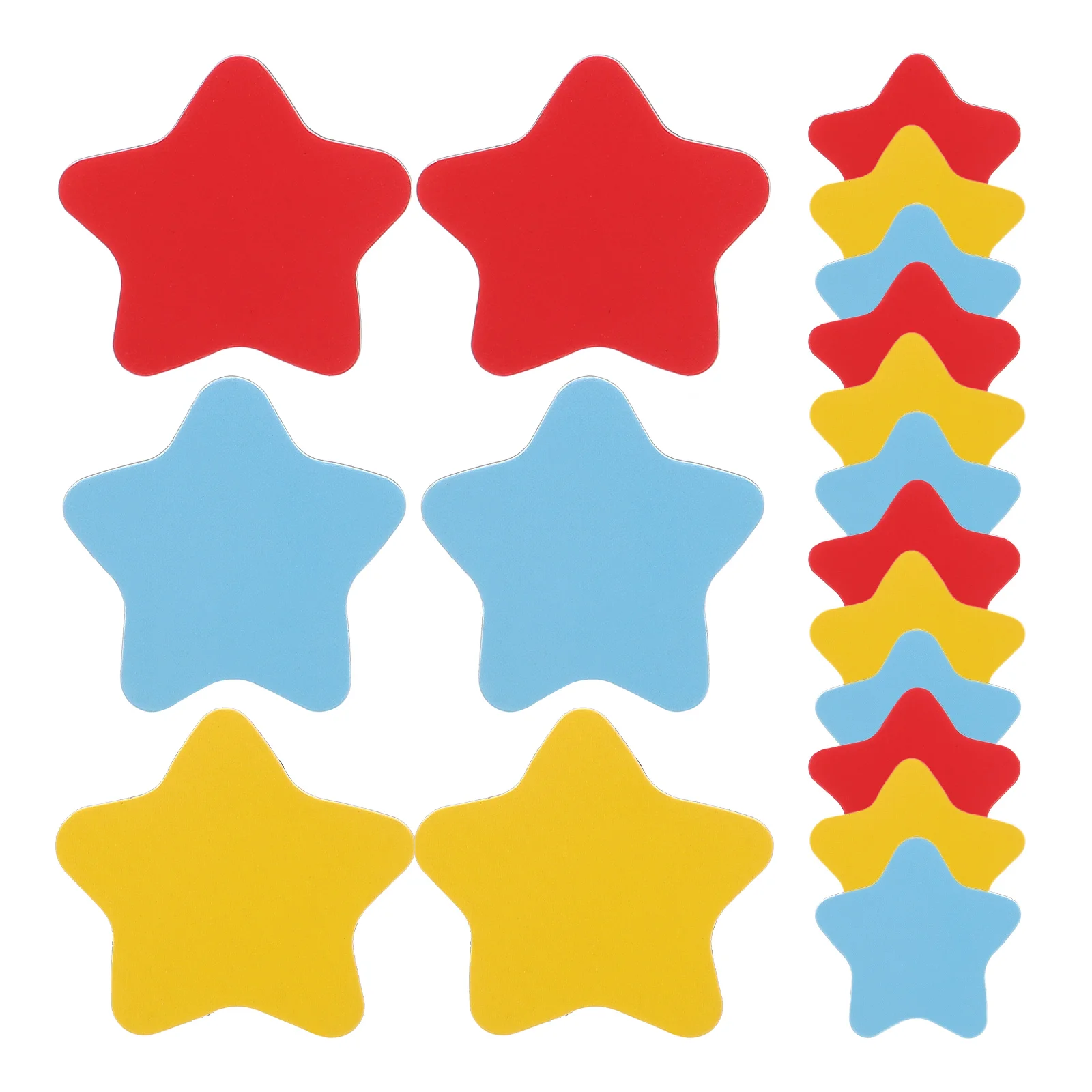 60 Pcs Star Tiles Magnets Stars Shaped Cabinet Magnetic Catch Stickers Simple Fridge Decors Exquisite Points