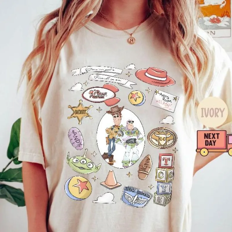 2025 Coquette القوس قصة لعبة تي شيرت لقد حصلت على صديق فيي الطنانة الخفيفة وودي جيسي بو اللمحة قصة لعبة عيد ميلاد تي شيرت