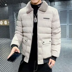 Men's Down Jacket Short Male Padded Coats Casual Padding in Promotion Parkas Cold Heavy Harajuku Fashion Quilted Winter 2024 Hot