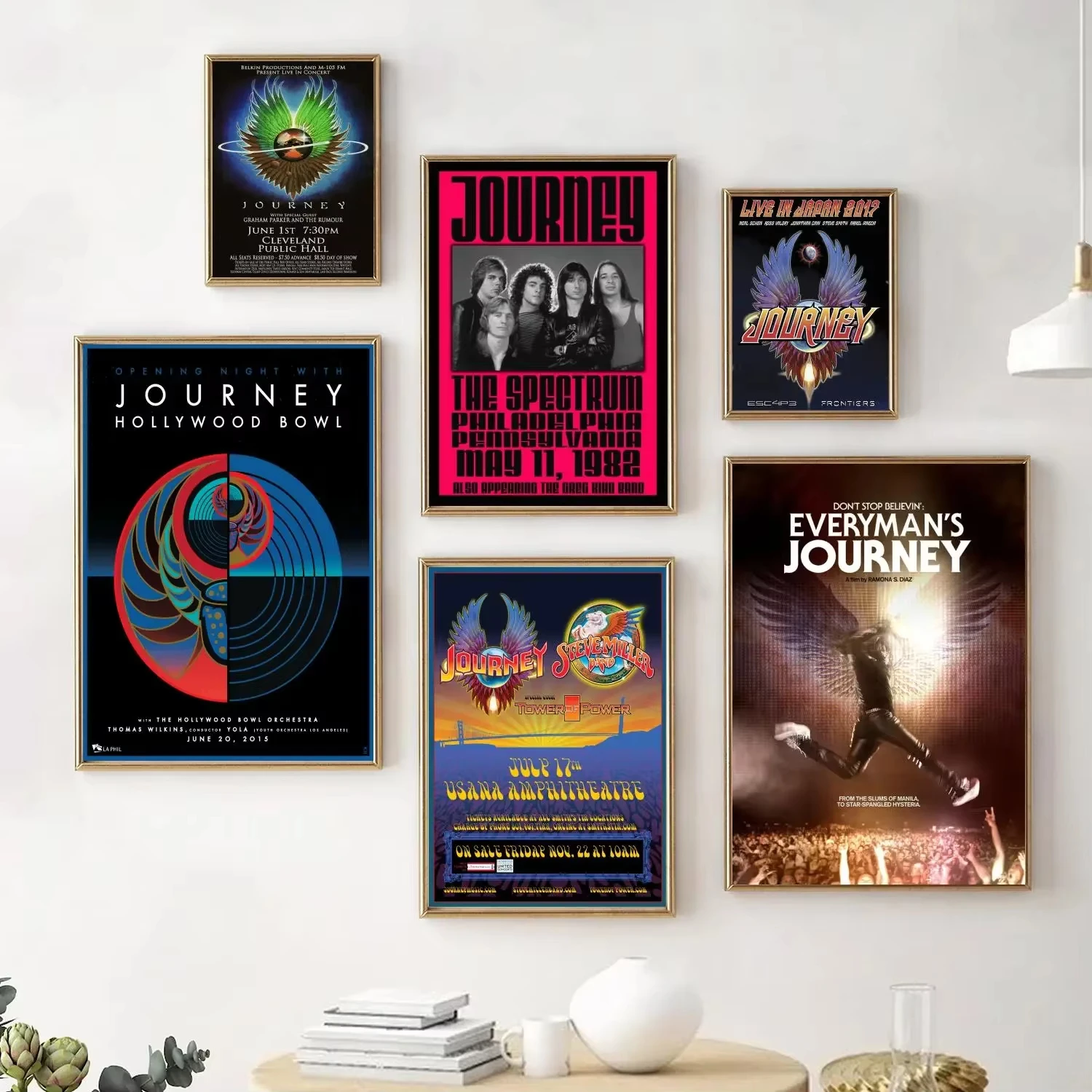Journey Band Poster Decorative  Canvas Poster Wall Art Living Room Posters Bedroom 