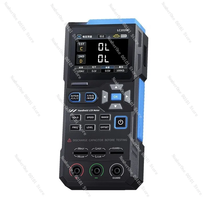4 Wire Digital LCR Meter Handheld Bridge Tester Smart Multimeter for Resistance Inductance Capacitance SMD Component Measurement