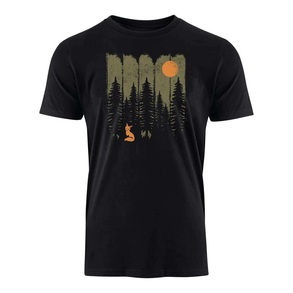 

FUCHS IM WALD Graphic Printing Summer Luxury Brand Cotton Men's and Women's T-Shirts Short Sleeves Street Fashion Clothing
