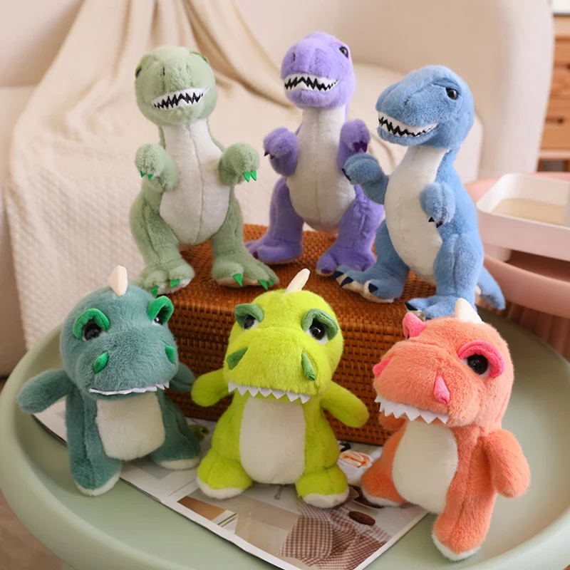 1Pc 25/28Cm Super Schattige Dikke Dunne Kleine Dinosaurus Knuffel Gooien Kussen Kawaii Kamer Decoratie Dinosaurus Cadeau Voor Kinderen