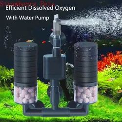 Filtro de esponja de acuario con bomba de agua para tanque de peces, Espumador de bomba de aire, Filtro bioquímico, filtros Bio de acuario