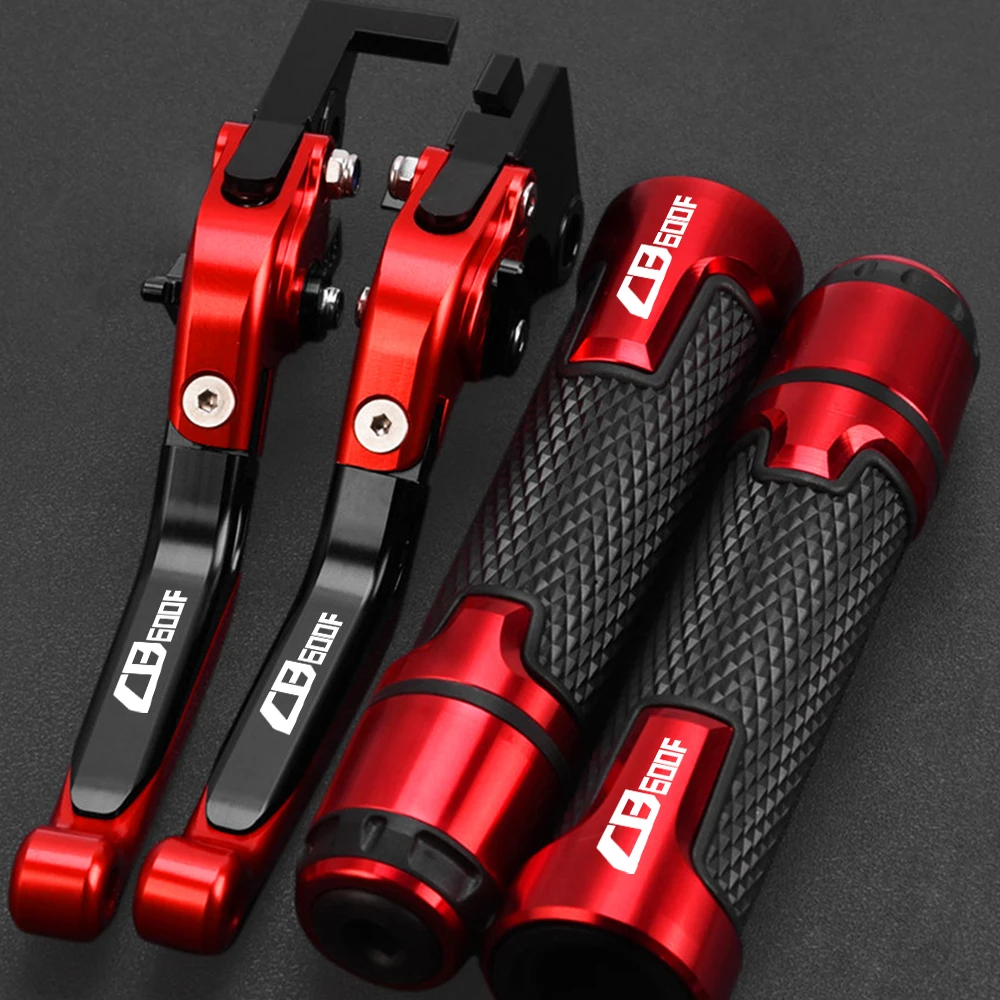 

Motorcycle Accessories Adjustable Brake Clutch Levers Handlebar grips ends FOR Honda CB600F CB 600F Hornet CB599 1998-2006 2005