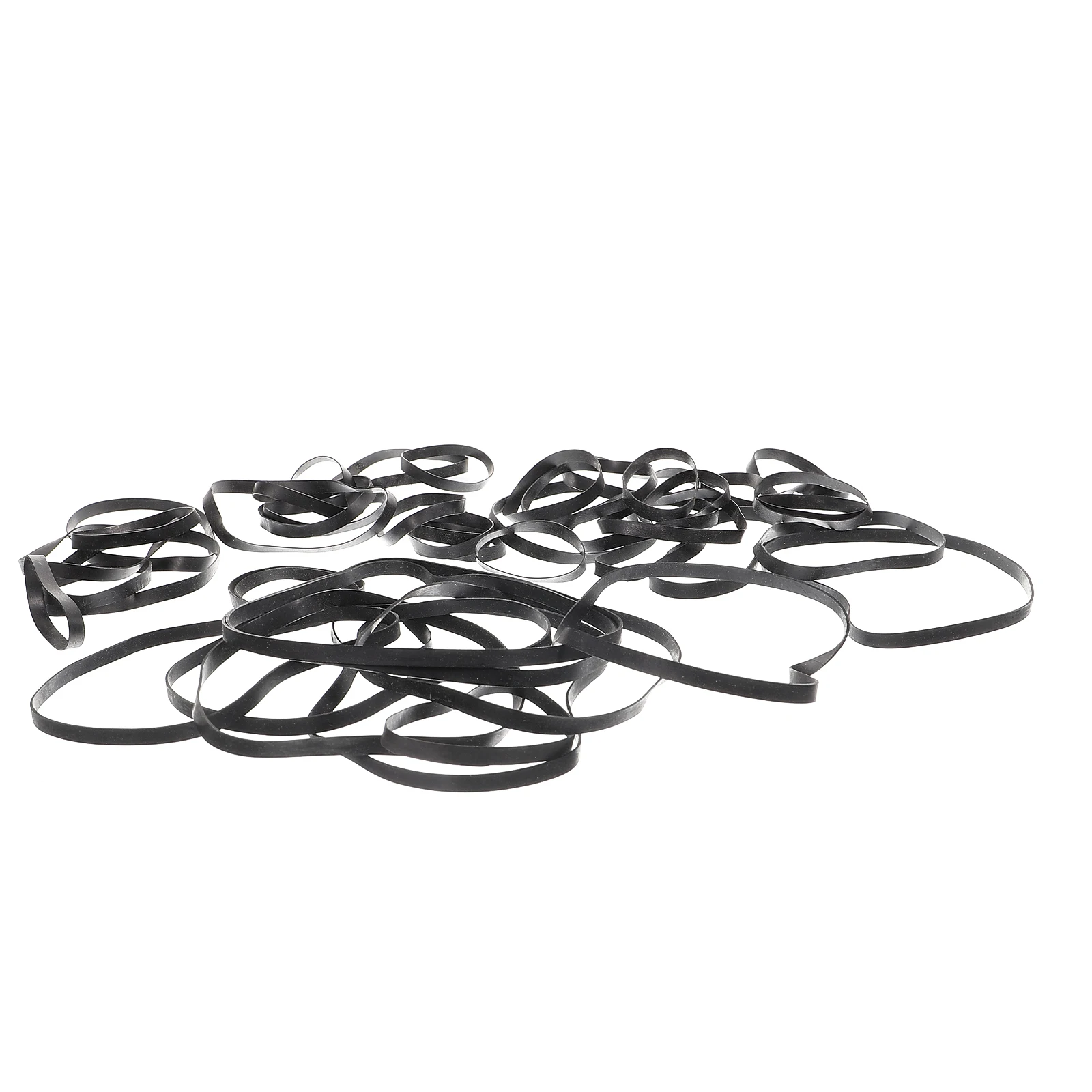 

50pcs Cassette Tape Recorder Belts 4mm Flat Folded Rubber Drive Belts for Vintage Players Recorders DVD Mechanism Replacement