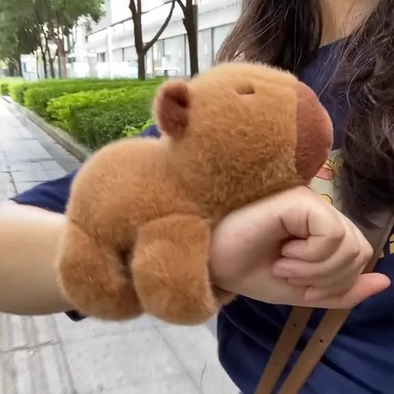

Lovely Capybara Animal Slap Snap Wrap Wristband Bracelet Plush Stuffed Animal Kawaii Capybara Hand Ring Wristband Kid Funny Toys