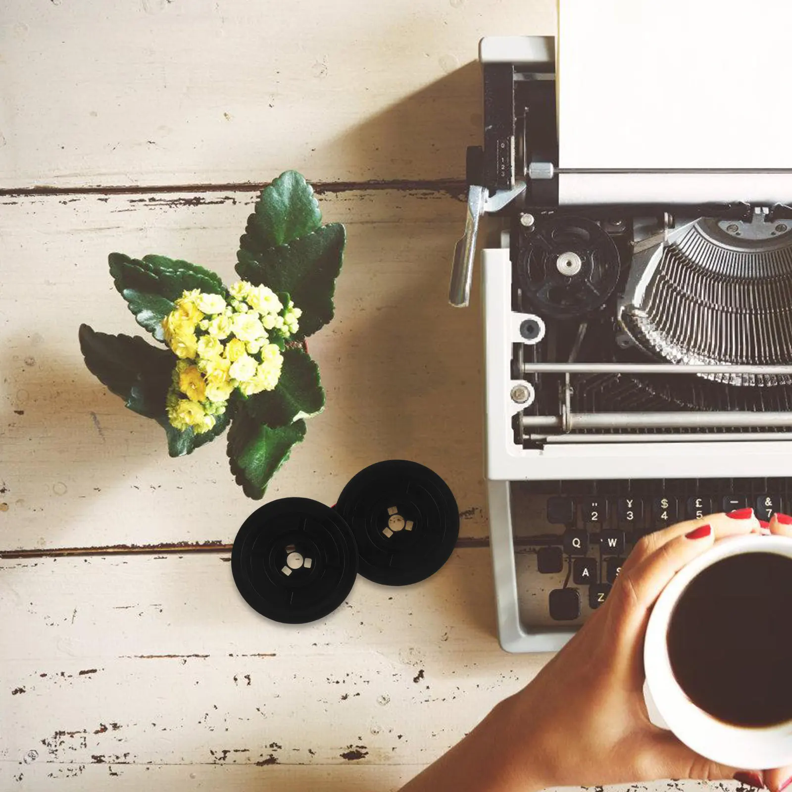 

Double Color Mechanical Typewriter Ribbon Dual Black Red Ink Replacement for Vintage English Typewriters Compatible Flying Fish