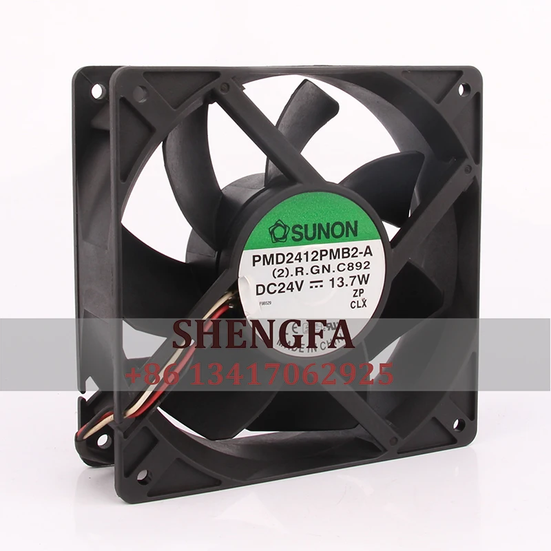 Cooling Fan Sunon 12V 48V DC24V 13.7W EC AC 120X120X38MM 12038 12CM Double Ball Conversion Centrifugal PMD2412PMB2-A