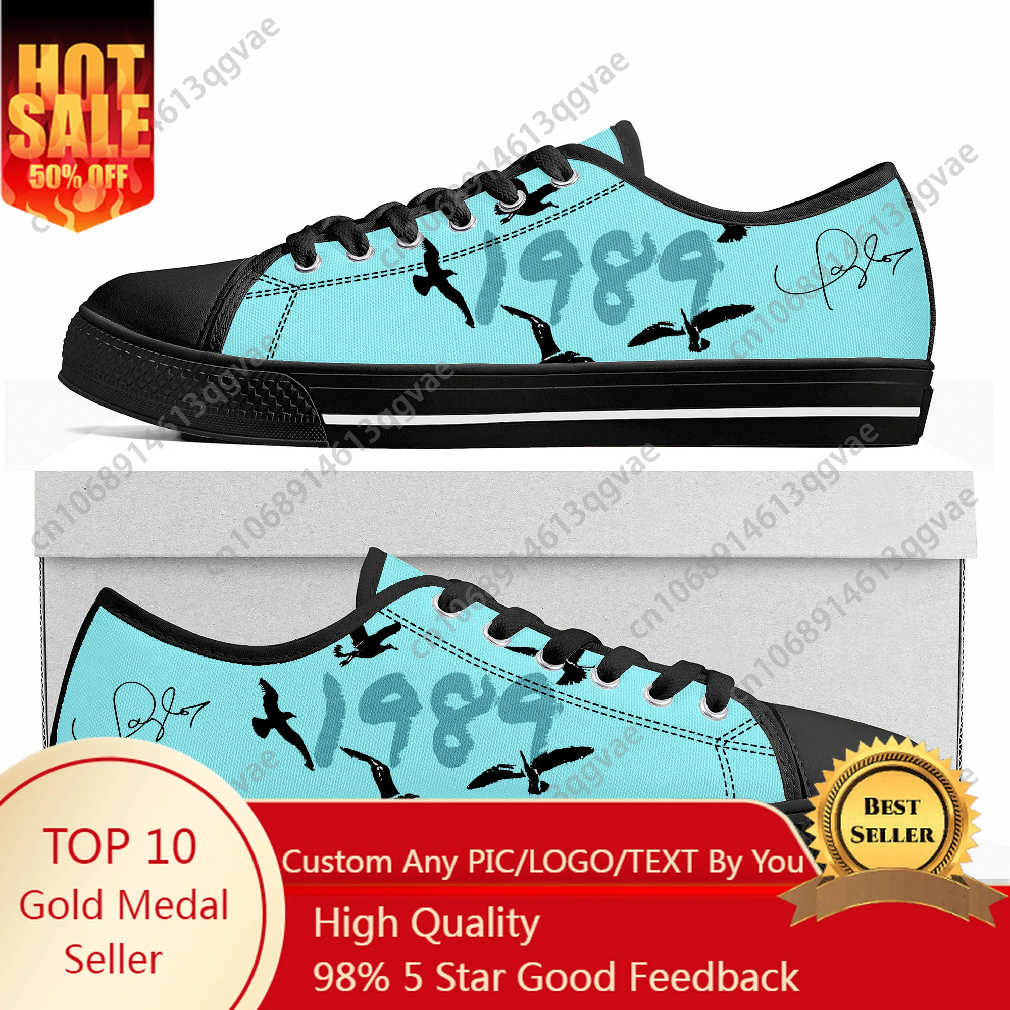 

Hot 1989 American Singer S-Swifties Low Top Sneakers Womens Mens Teenager High Quality Shoes Tailor-Made Canvas Sneaker Shoe