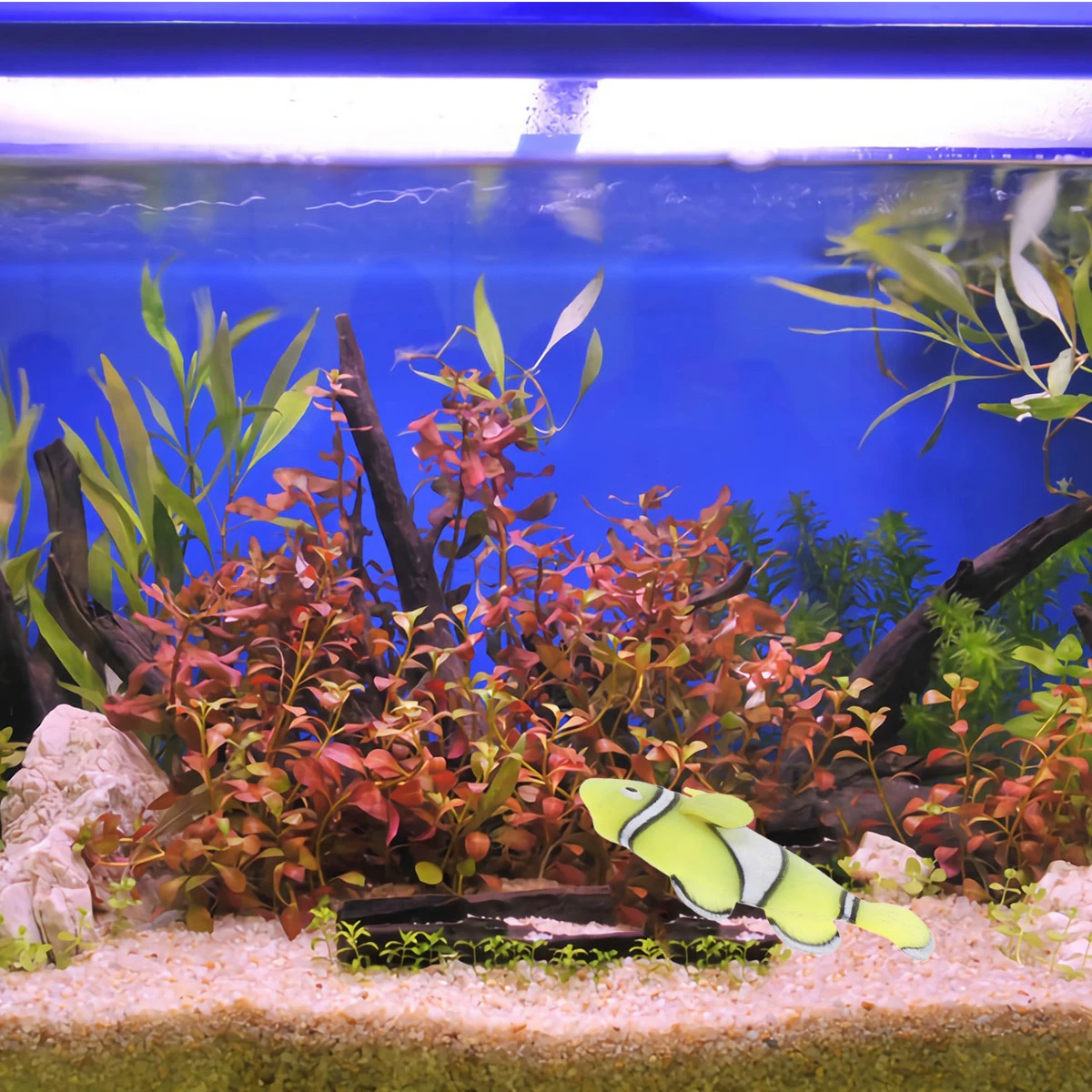 

Decoration Fish for Tank Aquarium Decorations Aquatic Luminous Fake Faux Yellow