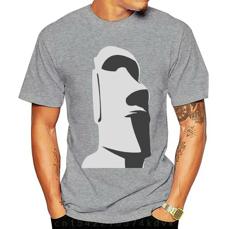 2720D Tiki Moai Easter Island Hawaiian Luau Hans Tgless Tee T-Shirt