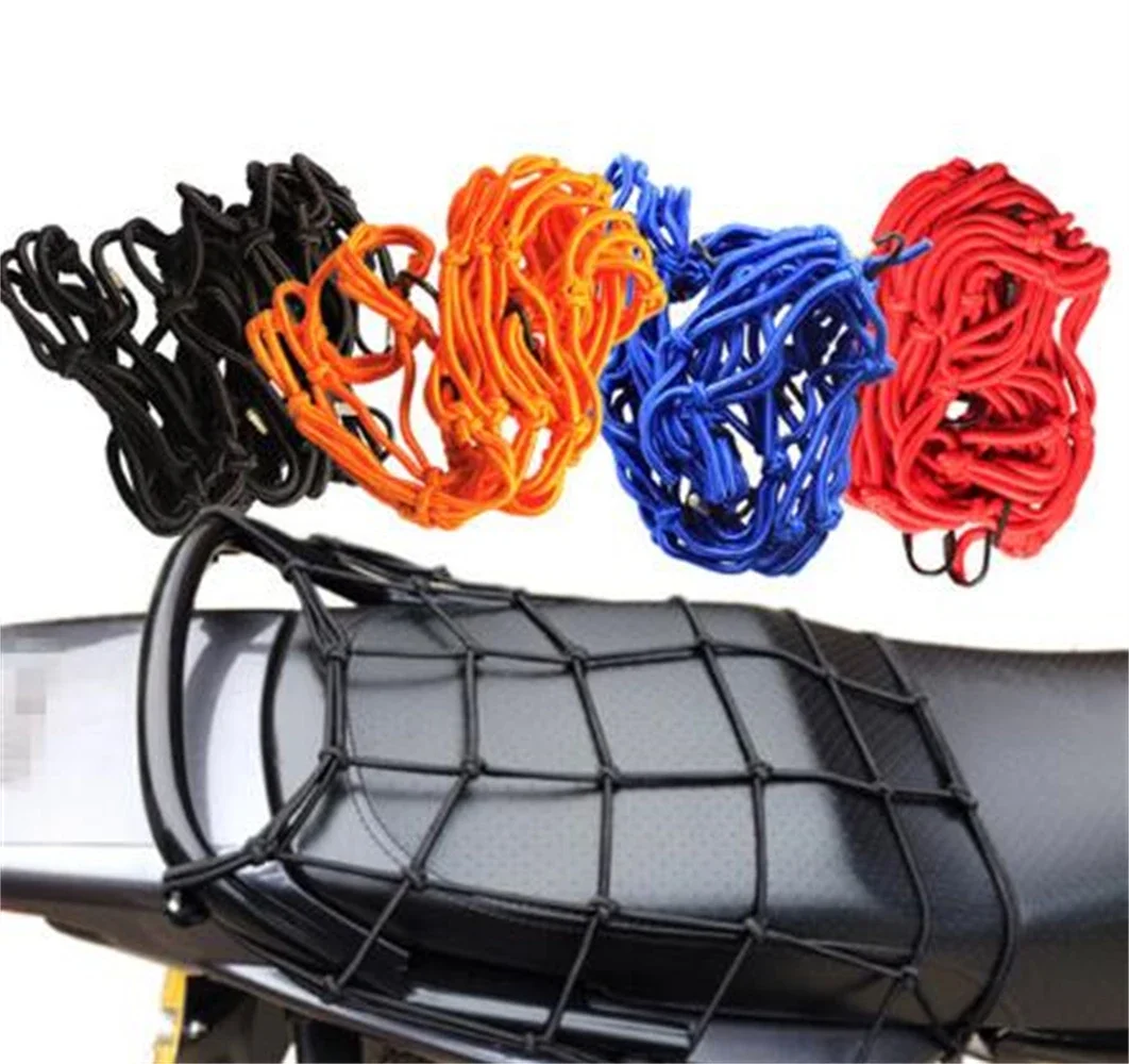 40X40cm Motorcycle 6 Hooks Luggage Cargo Helmet Mesh Elastic Network Motorcycle Luggage Net