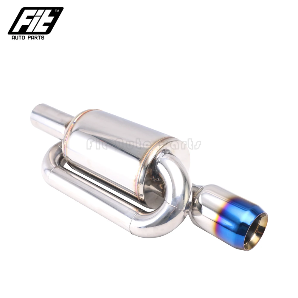 السفينة حرة العالمي 1 قطعة الفولاذ المقاوم للصدأ السيارات الخمار S-FLOW موغن انتيغرا CTR نوع R العادم تلميح 2 ''مدخل العميق الصوت Downpipe #3