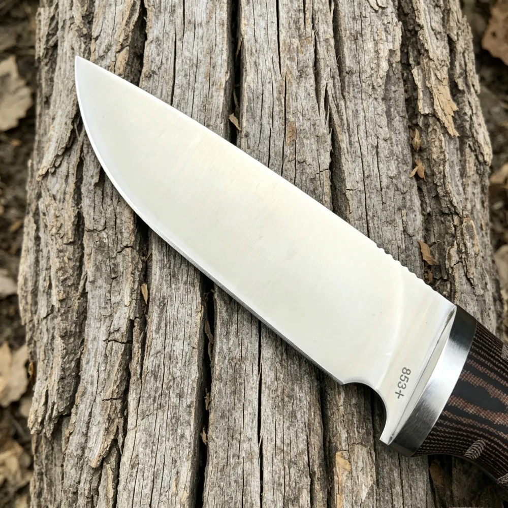 سكين صيد محمول 853 مستقيم مع غ - مراجعة Camping Cooking Knife With Sheath وسعره