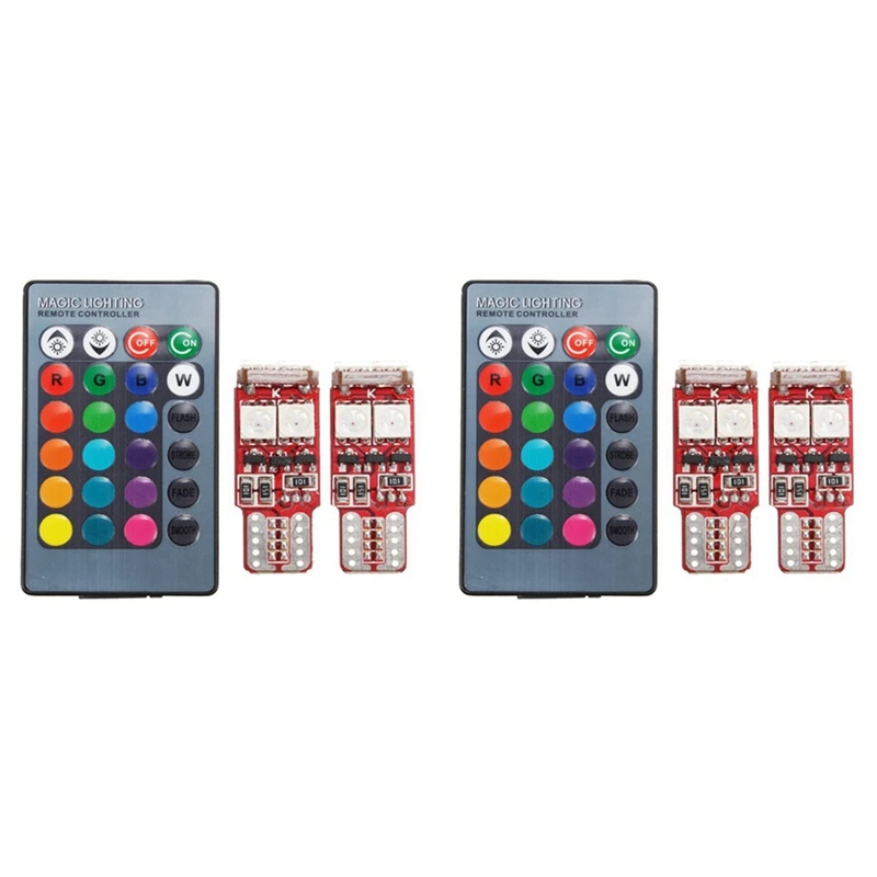 

4 шт., светодиодные лампы T10 W5W