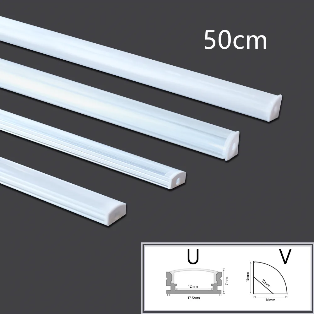 1-30 szt. Taśma led lampa do szafki lampa do szafki kuchennej ma zastosowanie do 8-12mm 5730/5050/2835 kąt led aluminiowy wspornik szczelinowy