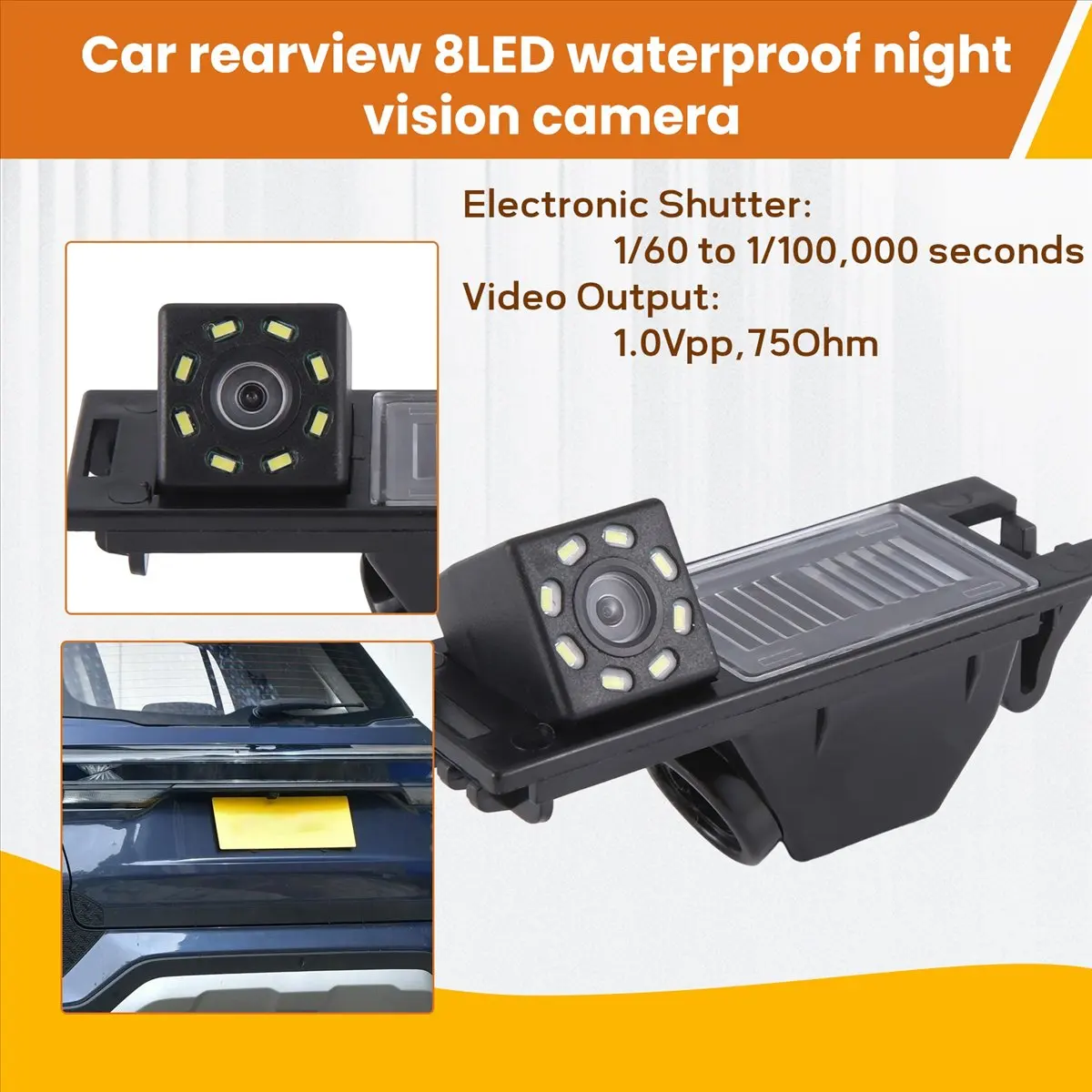Super Sale Car Rear View Camera Reversing Parking Spare 8Led Waterproof Night-Vision Camera For Hyundai New Tucson Ix35 2006-201