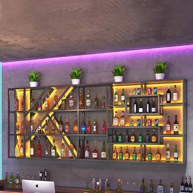 Cabinet Design Bar Luxury Wine Cabinet Bar Furniture Glass Display Home Cabinet Storage Almacenamiento De Vino Bar Furniture