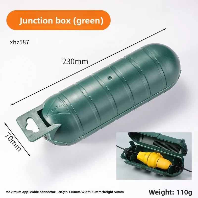 Outdoor Waterproof Socket Junction Box - High - Strength and Safe. Made of Plastic, One - in - one - out Design.