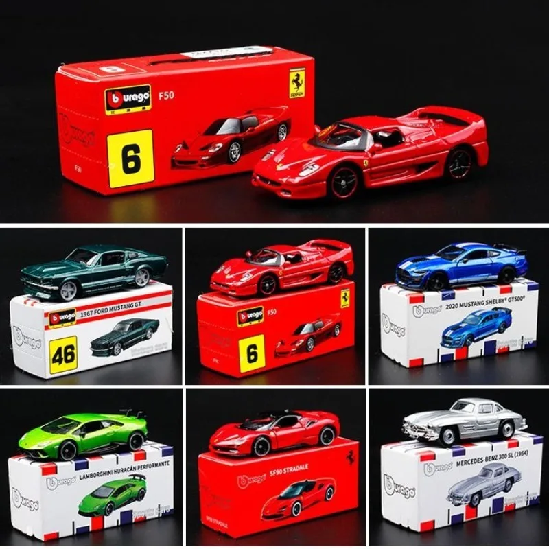 

Bburago 1:64 Scale Alloy Car Model Lamborghini Mustang GT Realistic Alloy Car Toy Gift for Boys