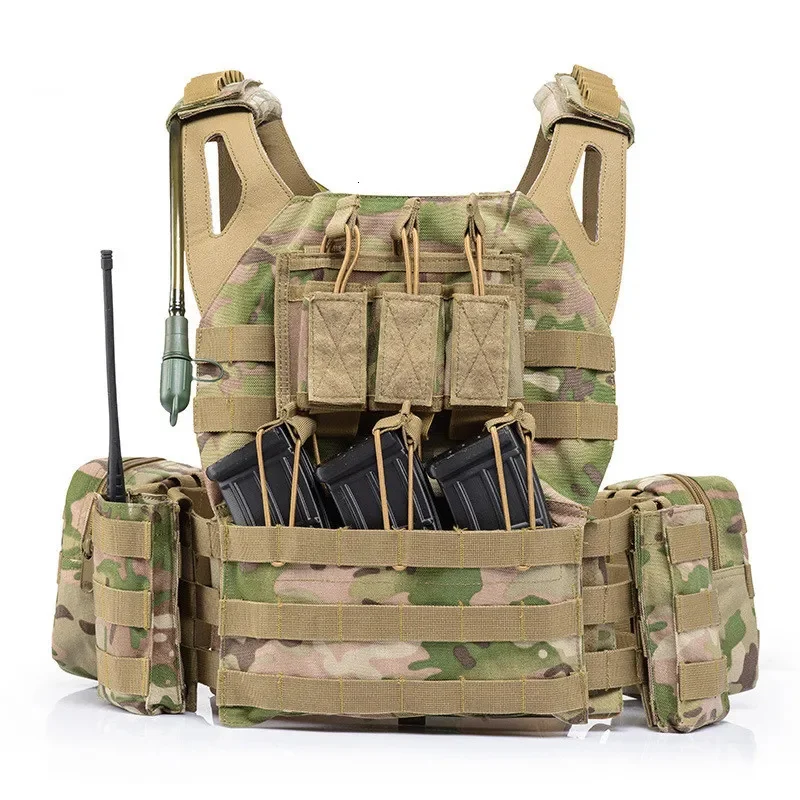 

Combat Military Molle System Protect Tactical Vest Outdoor Army Training Hunting Airsofts Snipers Shooting Waistcoat Water Bag