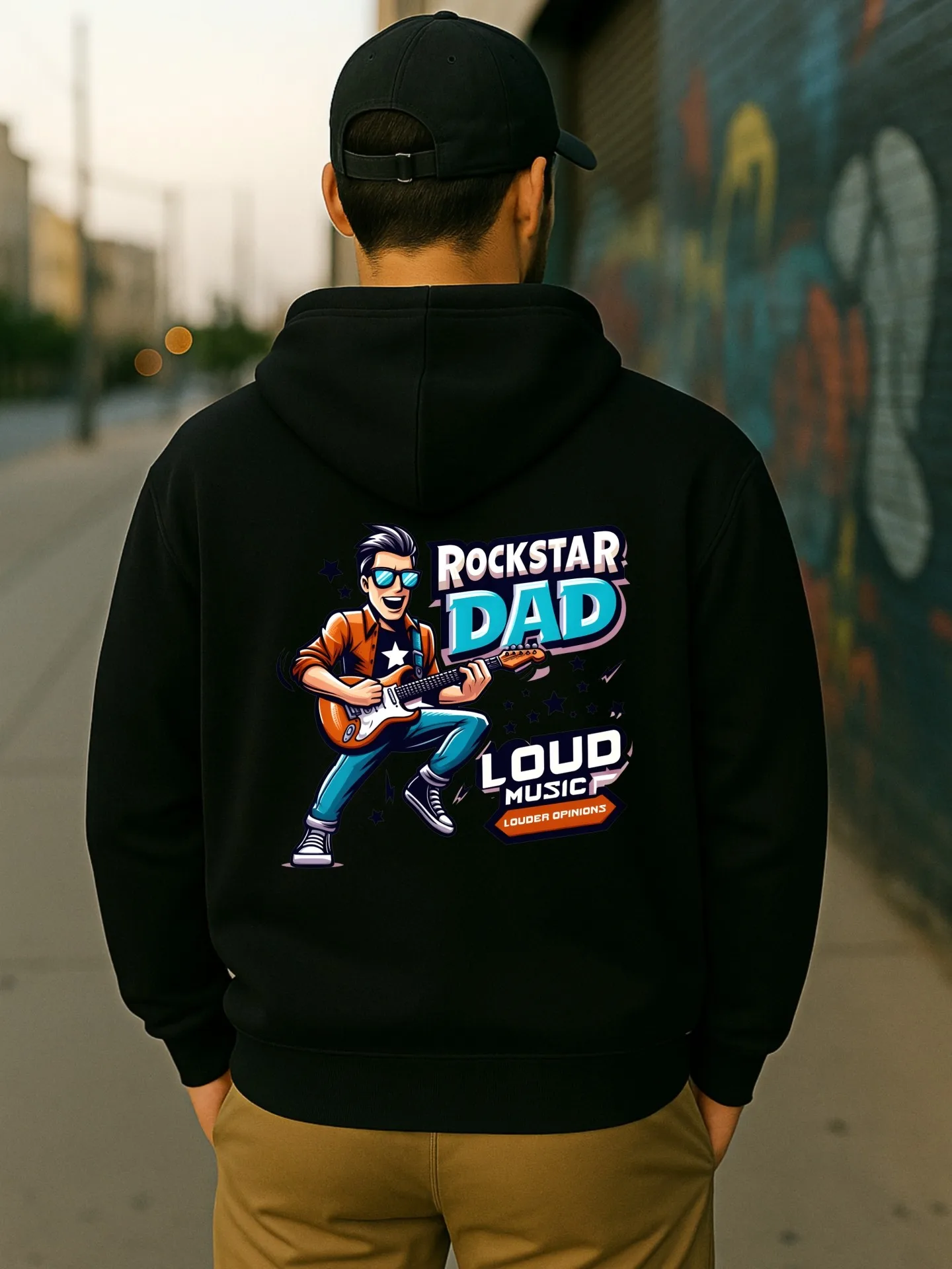 هوديي جرافيك للرجال، كارتون - طباعة، نمط كاجوال، صوف - مبطن، للارتداء اليومي، للشباب