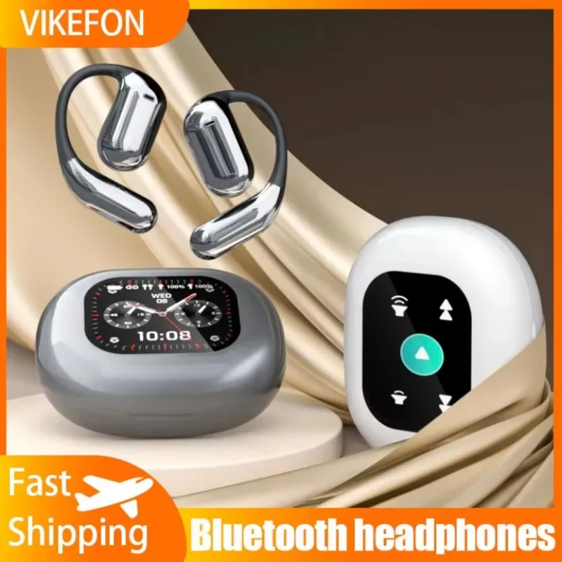 

Wireless Bluetooth Sports Earphones LCD Touchscreen Translation Headset ENC Active Noise Canceling Headphones for iPhone Xiaomi