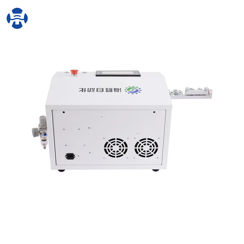 600W Hard Wire Computerized Cable Manufacturing Equipment Wire Cutting Stripping Bending Machine with Peeling Slicing Function