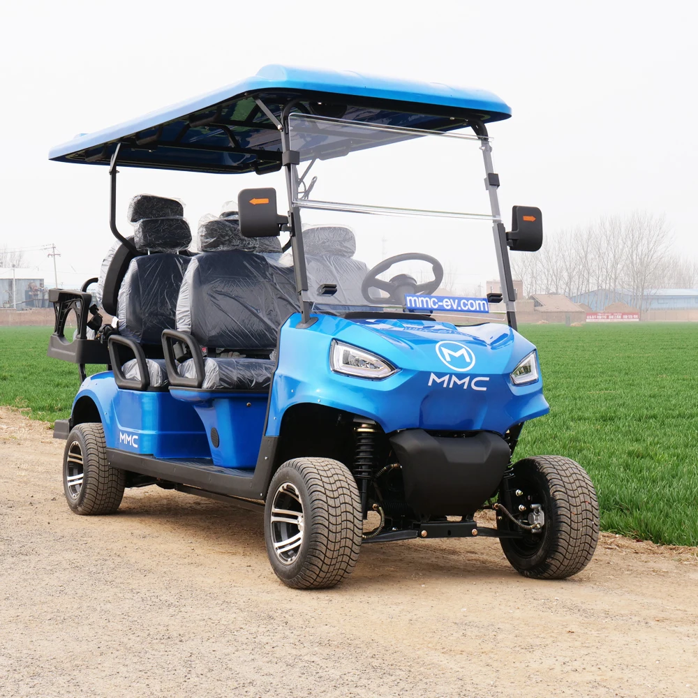 

Wholesale Solar Panels Powered Golf Car 72V Adults Scooter Lithium Battery Off Road Beach Buggy 4 6 Seaters Electric Golf Cart