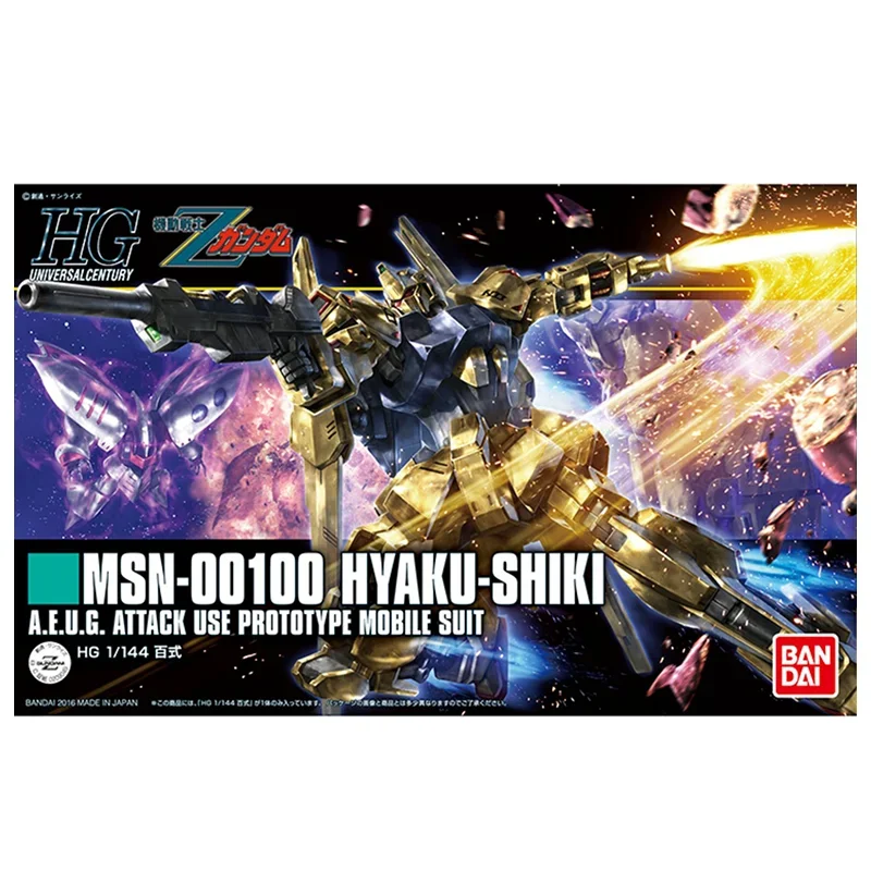 Spot Direct Delivery Bandai Original Anime Collectible GUNDAM Model HGUC 1/144 MSN-00100 HYAKU-SHIKI Action Figure Toys For Kids