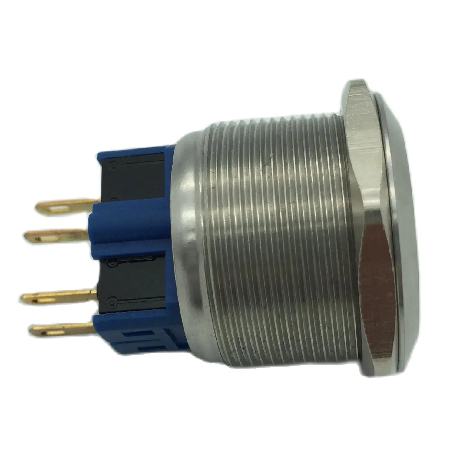 Zusen 25mm Saklar Tombol Tekan Stainless Steel Momentary/Latching IP65(ZS25F-S)