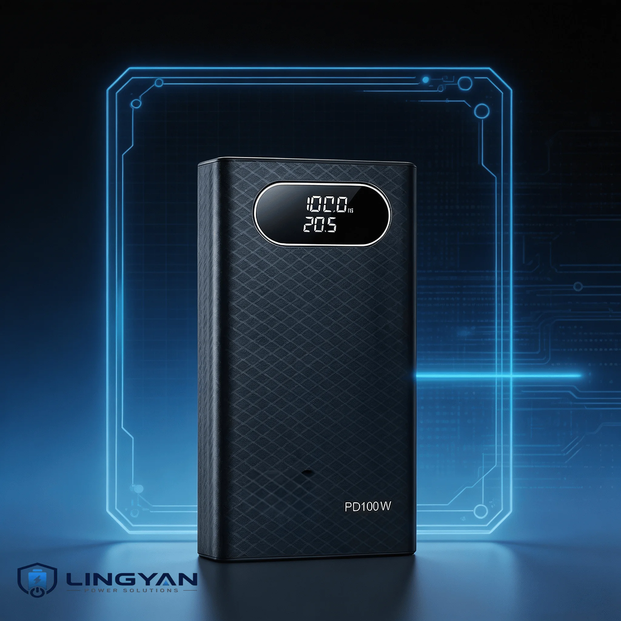 Fast Charging DIY Battery Housing PD100W 6×21700 PPS PD3.0 QC3.0 Power Bank Case For Laptop Smartphone, No Battery