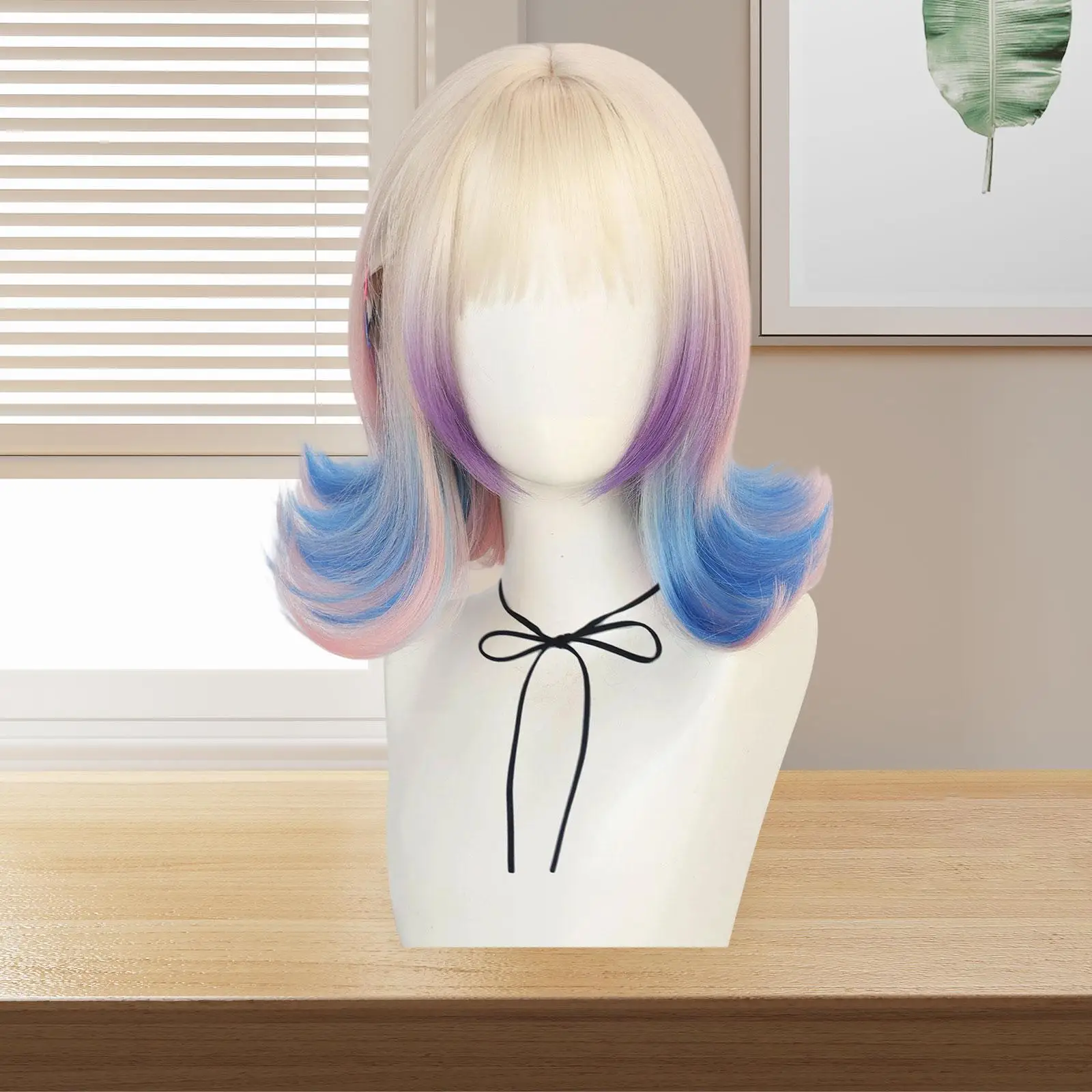 

Косплей блондинка, смешанные шорты омбре с двумя зажимами для выступления на сцене свиданий