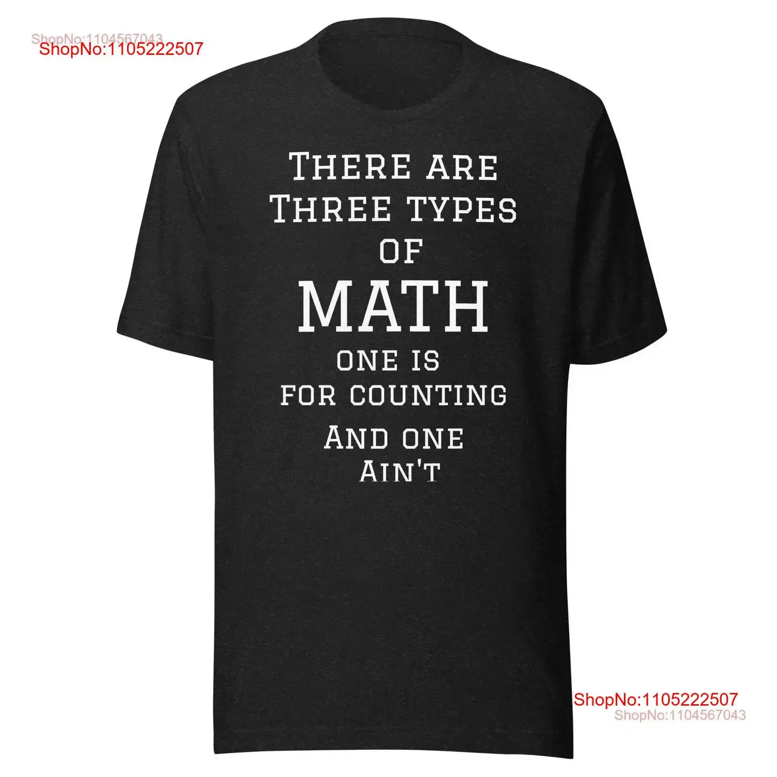 

Three Types of Math T Shirt vintage Washed Comfortable graphic Soft streetwear homme Breathable Slightly Top For Everyday Wear